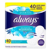 Abs Always Prot.diario Respir. 40un L+p-