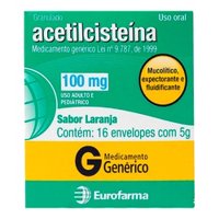 Acetilcisteina 100mg 16ev Eurofarma