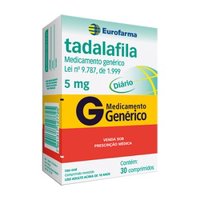 Tadalafila 5mg 30cp Eurofarma