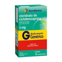 Cl.ciclobenzaprina 5mg 15cp Eurofarma