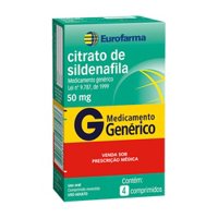 Citrato De Sildenafila 50mg C/4 Eurofarm