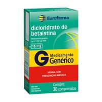 Diclor.betaistina 16mg 30cp Eurofarma