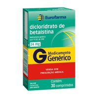 Diclor.betaistina 24mg 30cp Eurofarma