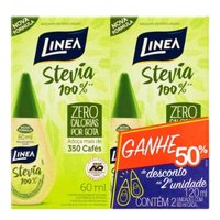 Adocante Linea Liq 60ml 1+1 50% Stevia