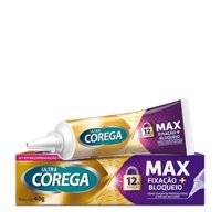Corega Ultra Cr Max Fix+bloq 40g S/sabor