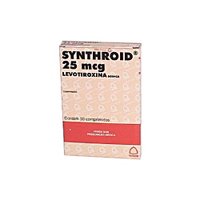 Synthroid 25mcg 30cp  Funcional