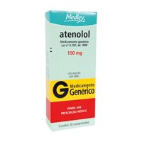 Atenolol 100mg 30cp Medley