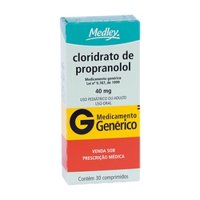 Cl.propranolol 40mg 30cp Medley