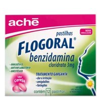 Flogoral Pastilha Cereja 12un