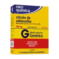 Citrato De Sildenafila 50mg C/4 Neoquim