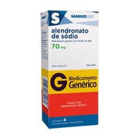 Alendronato Sodio 70mg 4cp Sandoz